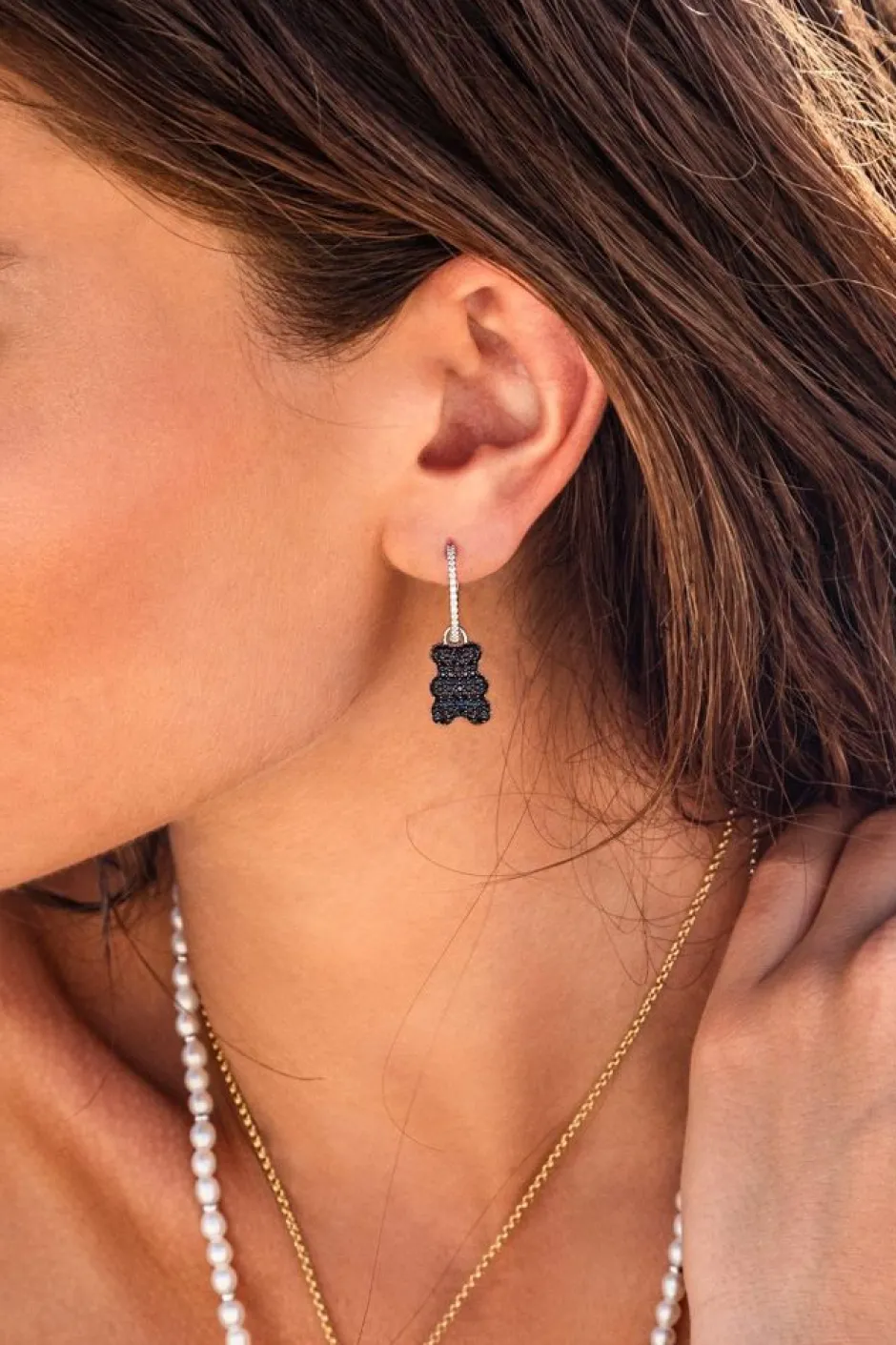 Boucle D'Oreille Individuelle Yummy Bear (Clip) Baby Mood - Argent^APM Monaco Shop
