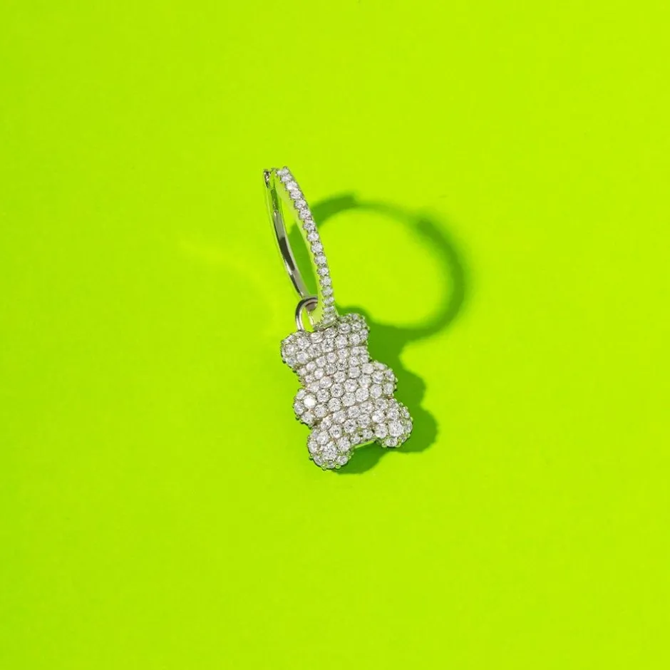 Boucle D'Oreille Individuelle Yummy Bear (Clip) Baby Mood - Argent^APM Monaco Shop