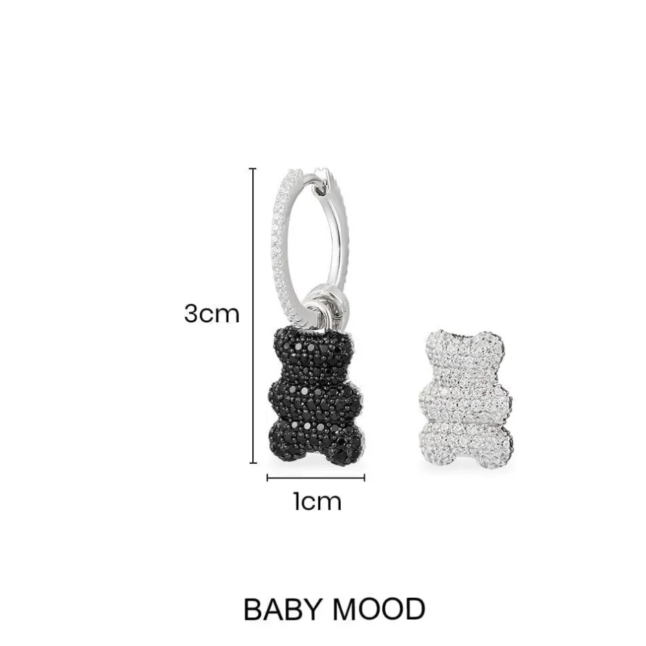 Boucle D'Oreille Individuelle Yummy Bear (Clip) Baby Mood - Argent^APM Monaco Shop